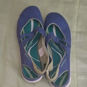 Merrell Teal and Purple Casual Mary Jane Flats